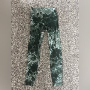 Lululemon green tye dye leggings